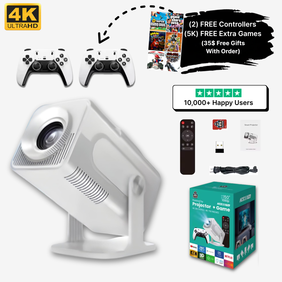 PlayRetro gaming projector and accessories